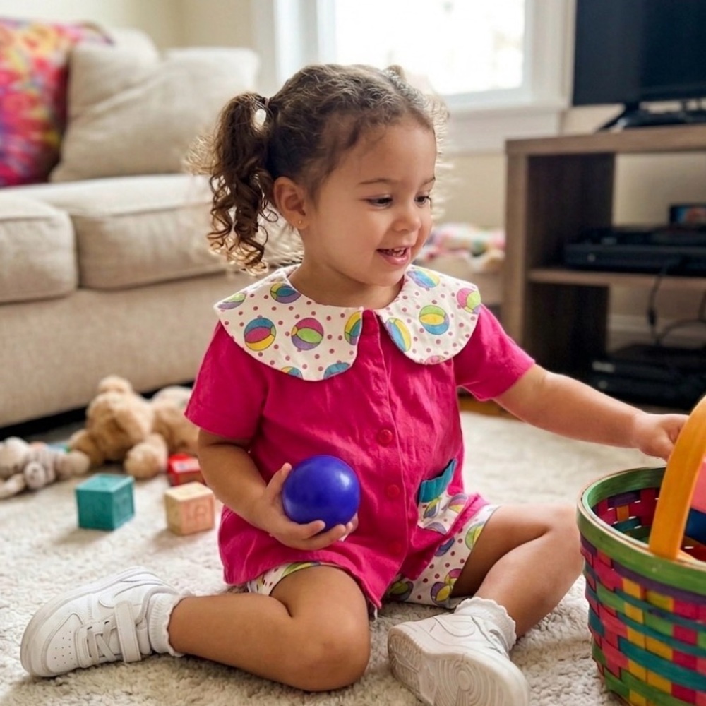 ☀️Vintage 90’s Summer Outfit Day Sportswear Girls T Shirt & Shorts Set 3T